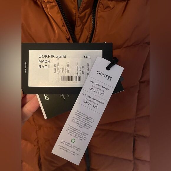 Women's Warm Brown Puffer Coat - Picture 2 of 3